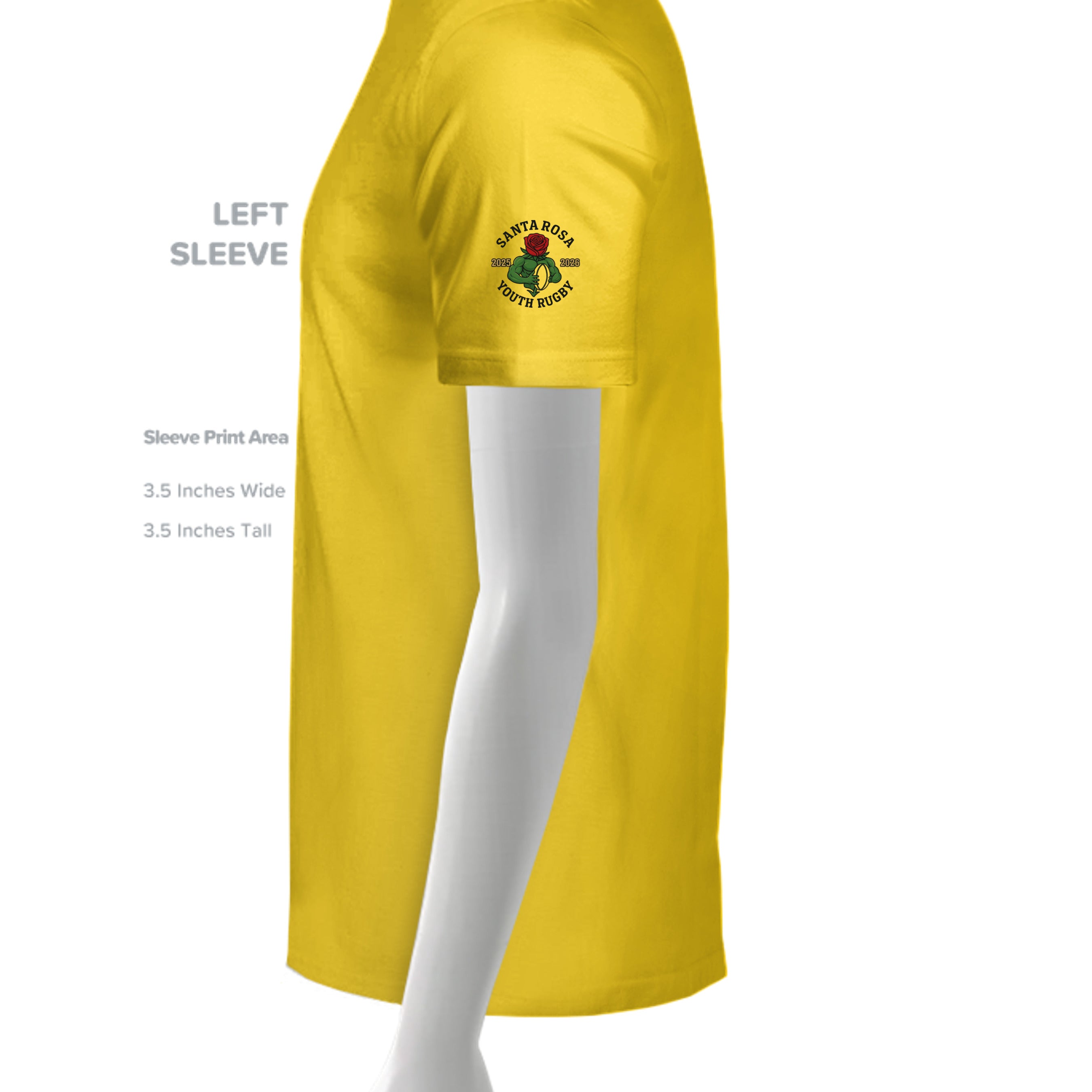 MAIZE YELLOW - 3001C - SLEEVE_LEFT