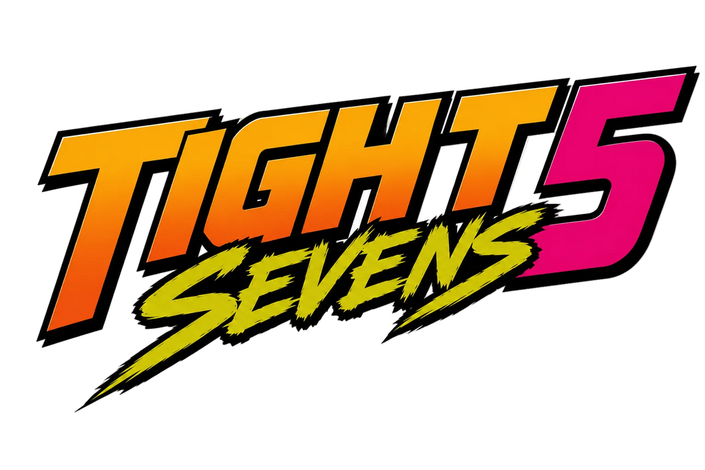 A stylized graphic logo reading 'TIGHT 5 SEVENS' with 'est. 2012' underneath, shown on a plain white background.